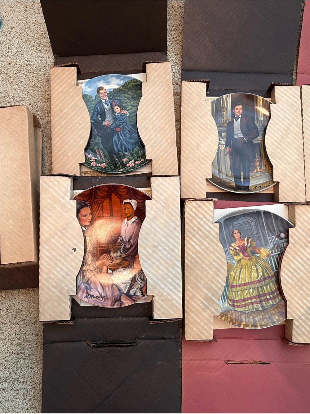 The Bradford Exchange Gone With The Wind Collector Plates - 7Pcs